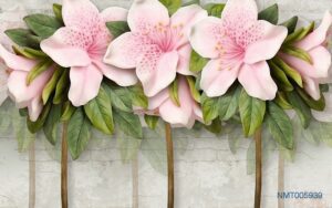 Tranh dán tường 3D hoa đẹp quyến rũ