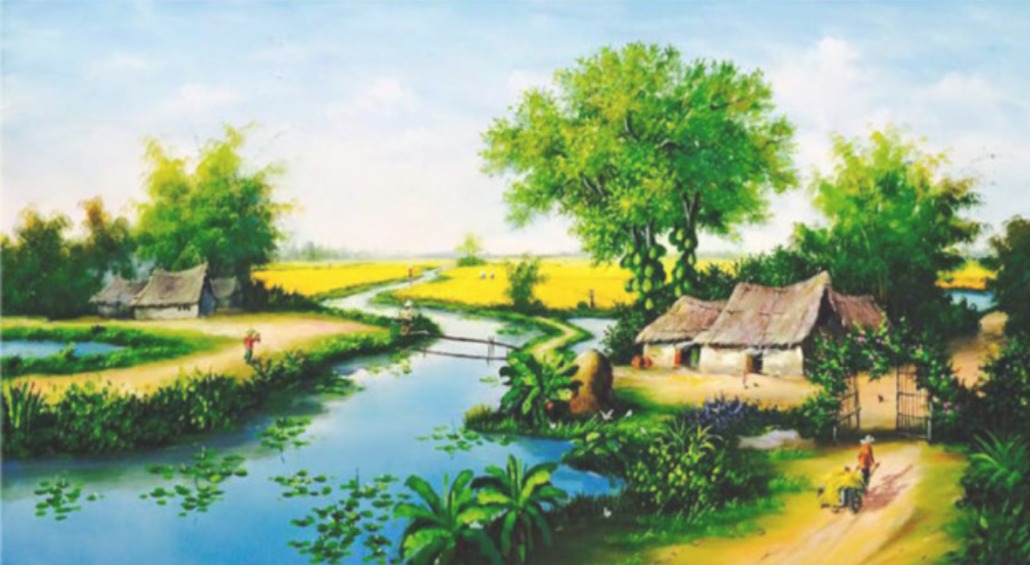 Ý nghĩa của những bức tranh phong cảnh làng quê Việt Nam
