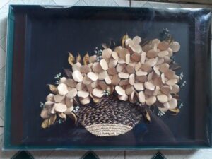 Tranh Giỏ hoa mùa thu