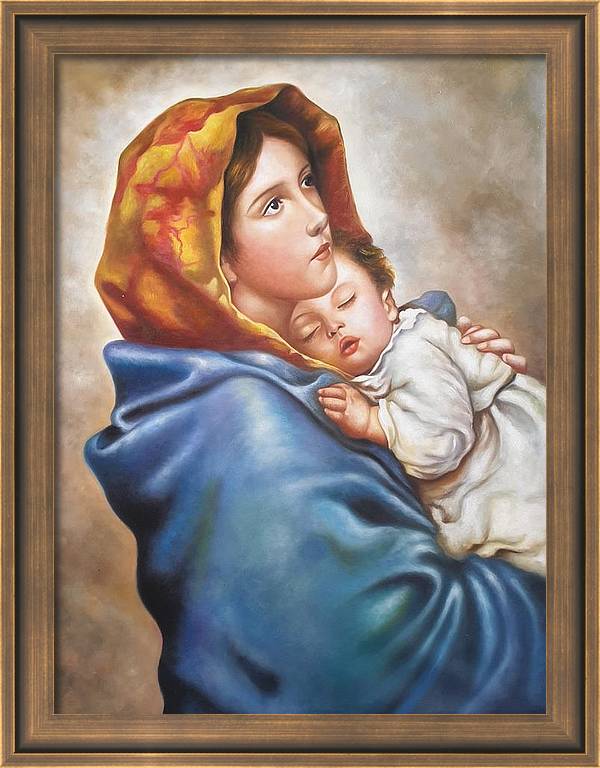 Đức Mẹ Maria - Tranh Sơn Dầu