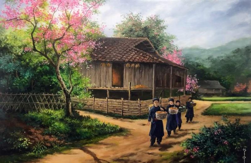 Xuân về trên bản Tày