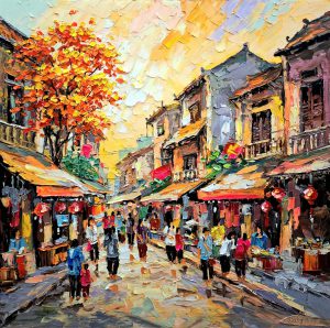 Bình minh trên phố
