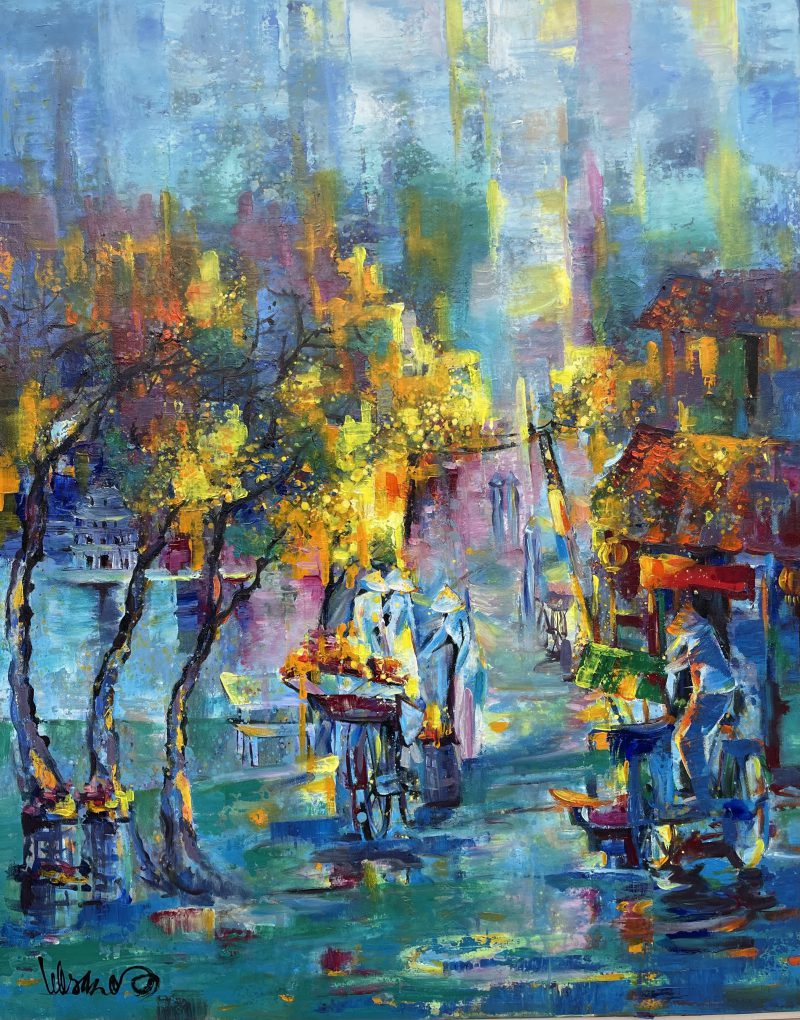 Sắc hoa trên phố