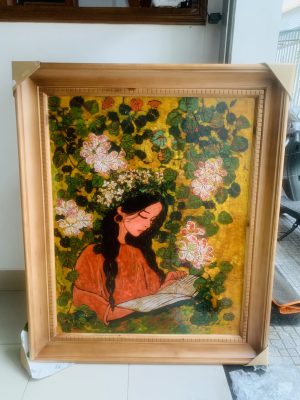 Thiếu nữ trong vườn