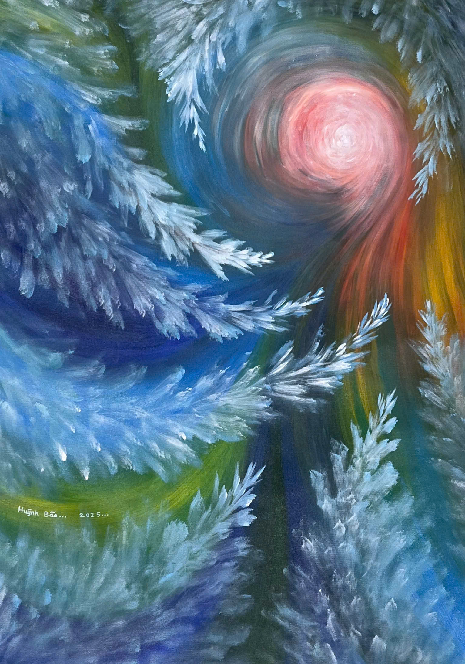 52cmx74cm- Hoả Thảo Nhãn Châu 01 52cmx74cm Hoa Thao Nhan Chau 01