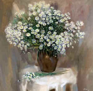 Thạch thảo ngày mưa